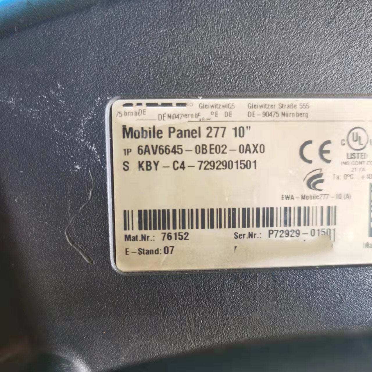 1PC for used 6AV6645-0BE02-0AX0 #OYF033