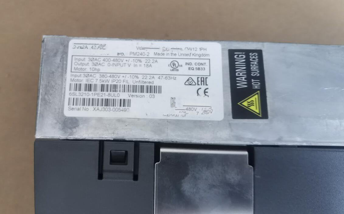 1PC for used 6SL3210-1PE21-8UL0 #OYF033