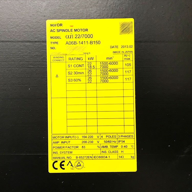 1 PCS NEW A06B-1411-B150 #OYF033