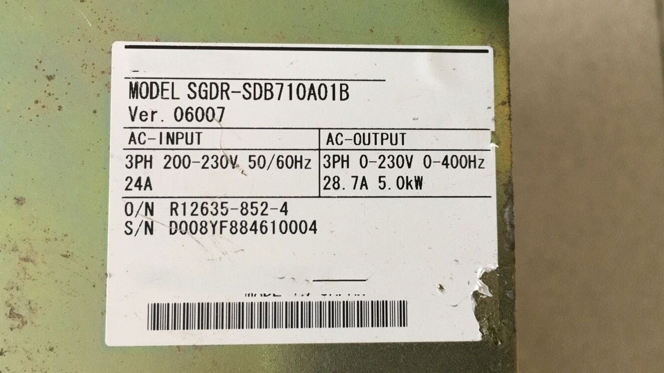 1PC for used SGDR-SDB710A01B #OYF033