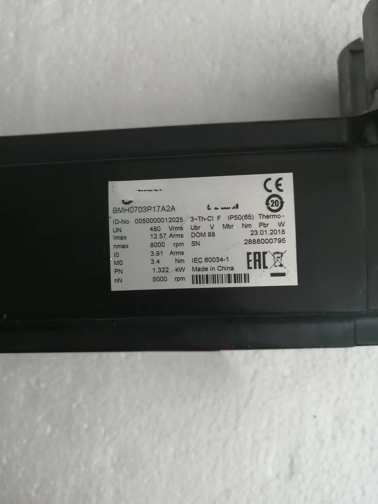 1PC for used BMH0703P17A2A #OYF033