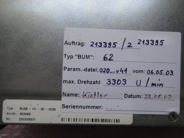 1PC for used BUS6-VC-E0-0036 #OYF033