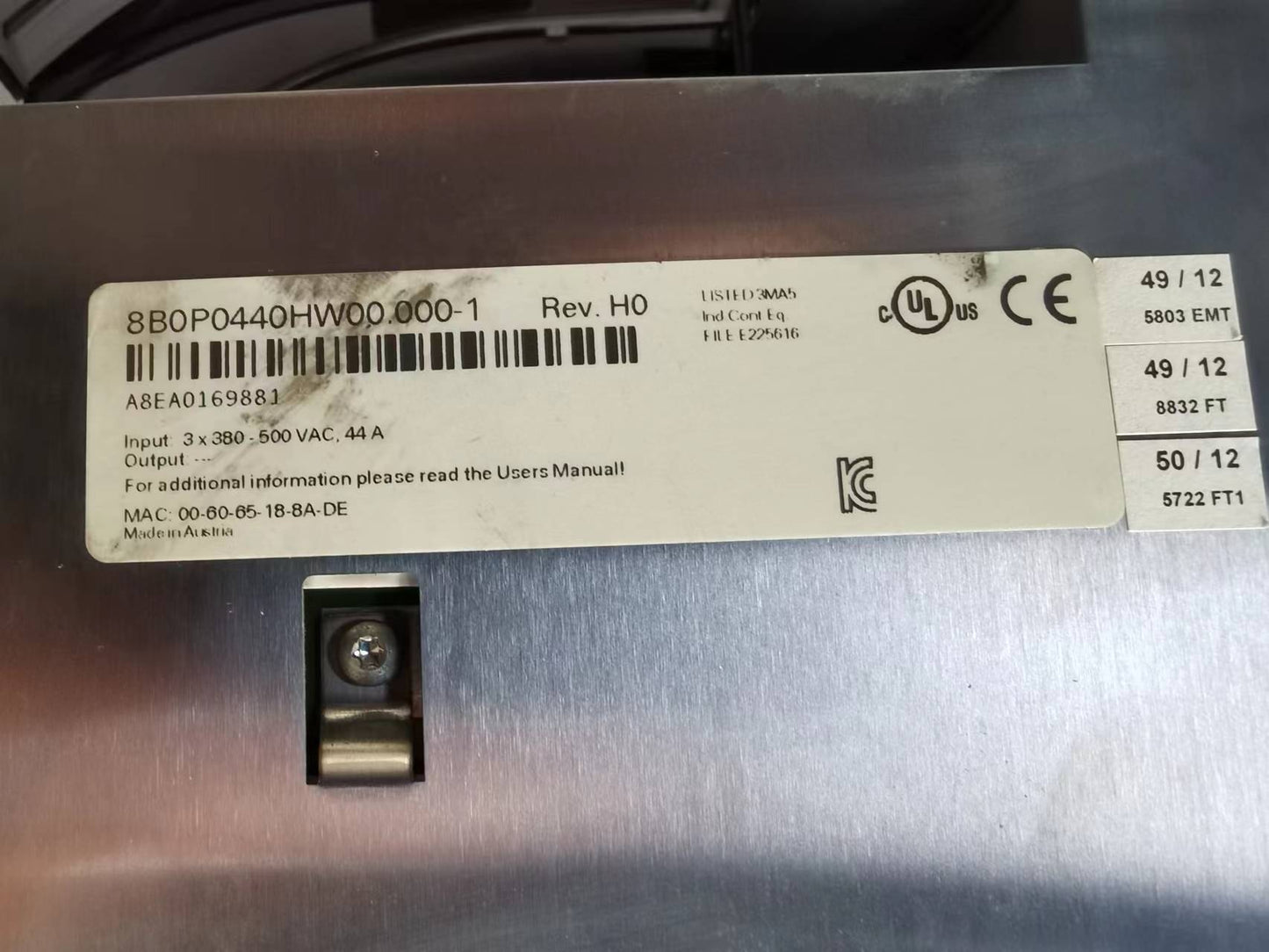 1pc used 8BOP0440HW00.000-1 #OYF088