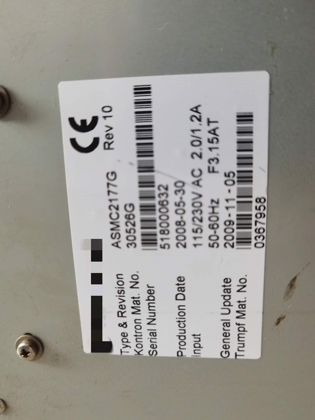 1pc used ASMC2177G #OYF088