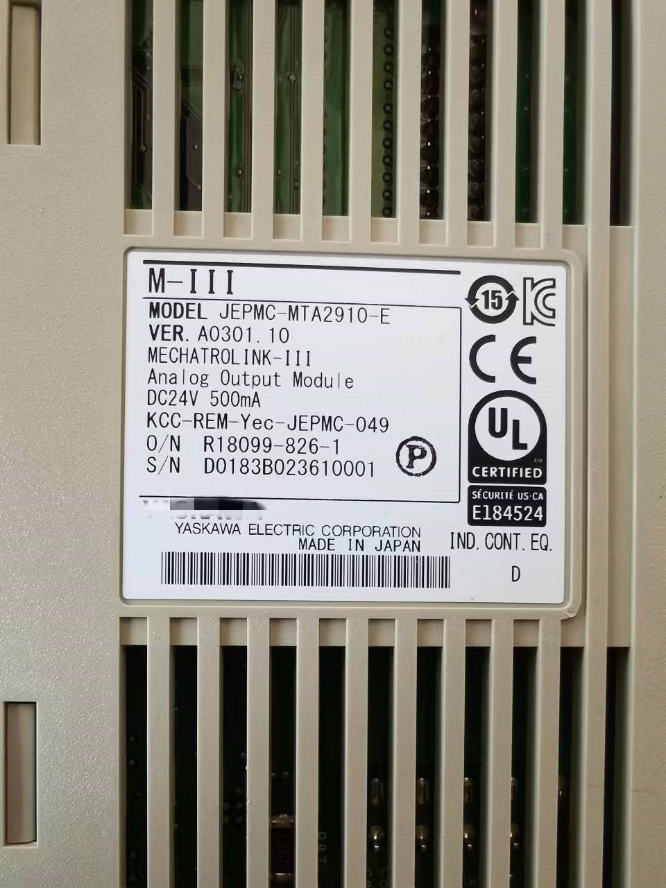 1pc used JEPMC-MTA2910-E #OYF088
