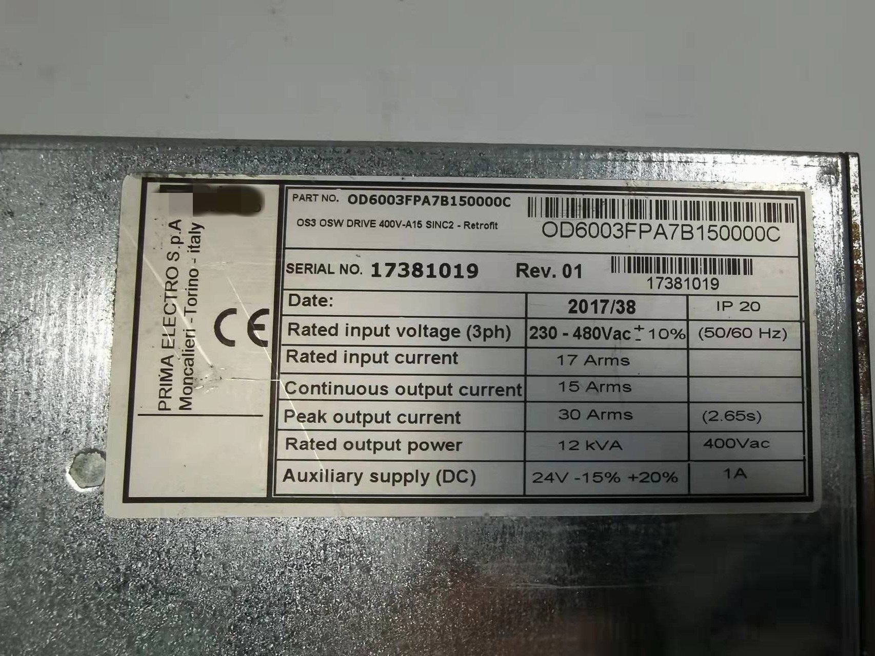 1pc used OD6003FPA7B150000C #OYF088