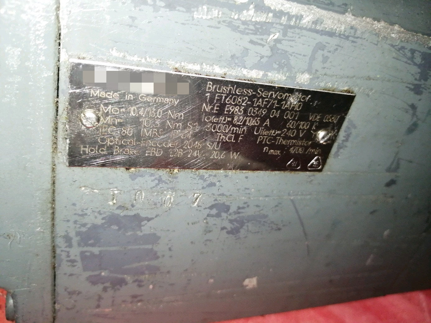 1pc used 1FT6082-1AF71-1AH0 #OYF088