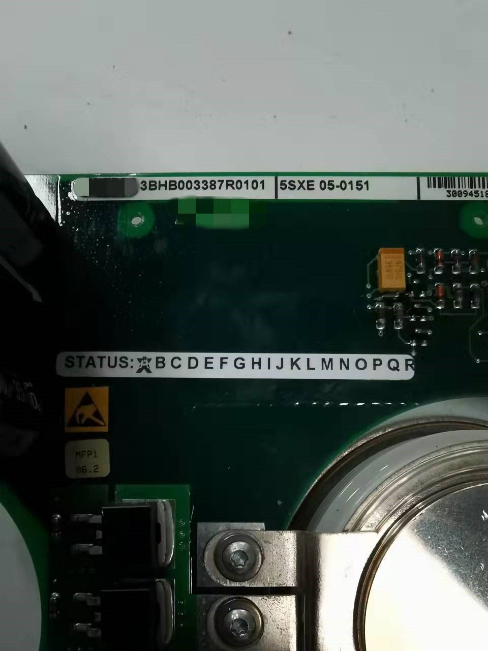 1pc used 3BHB003387R0101 5SXE05-0151 5SHX08F4502 #OYF088