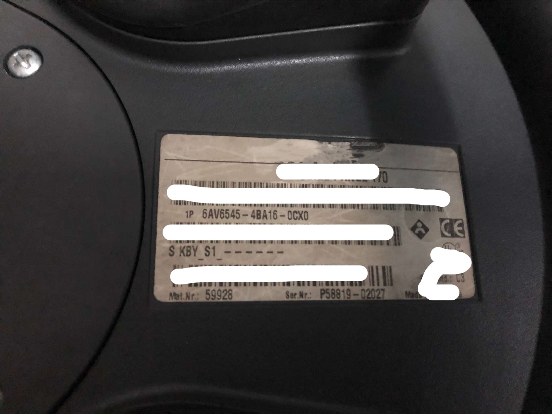 1pc for USED 6AV6545-4BA16-0CX0 #OYF005