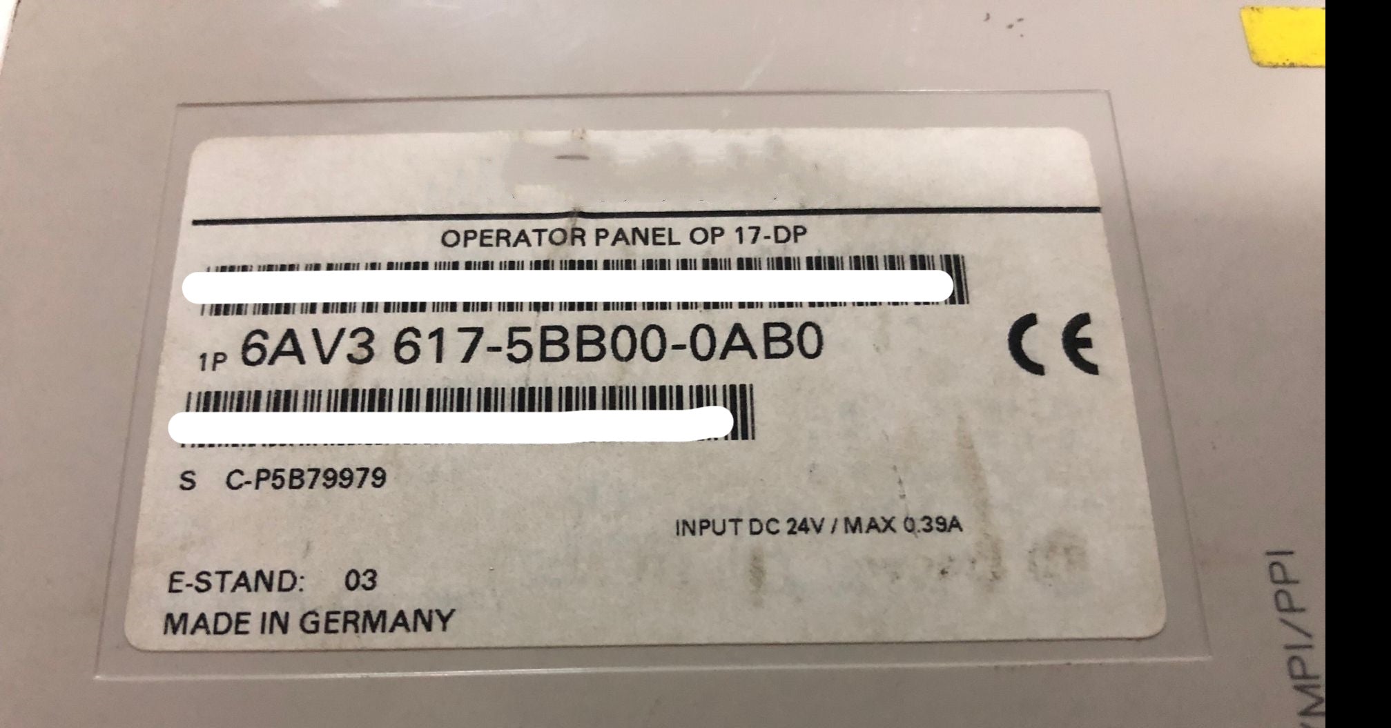 1pc for USED 6AV3617-5BB00-0AB0 #OYF005