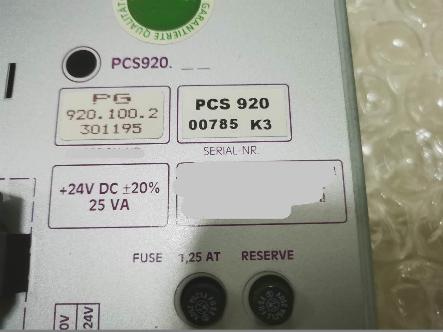 1pc for USED PCS920 920.100.2 #OYF005