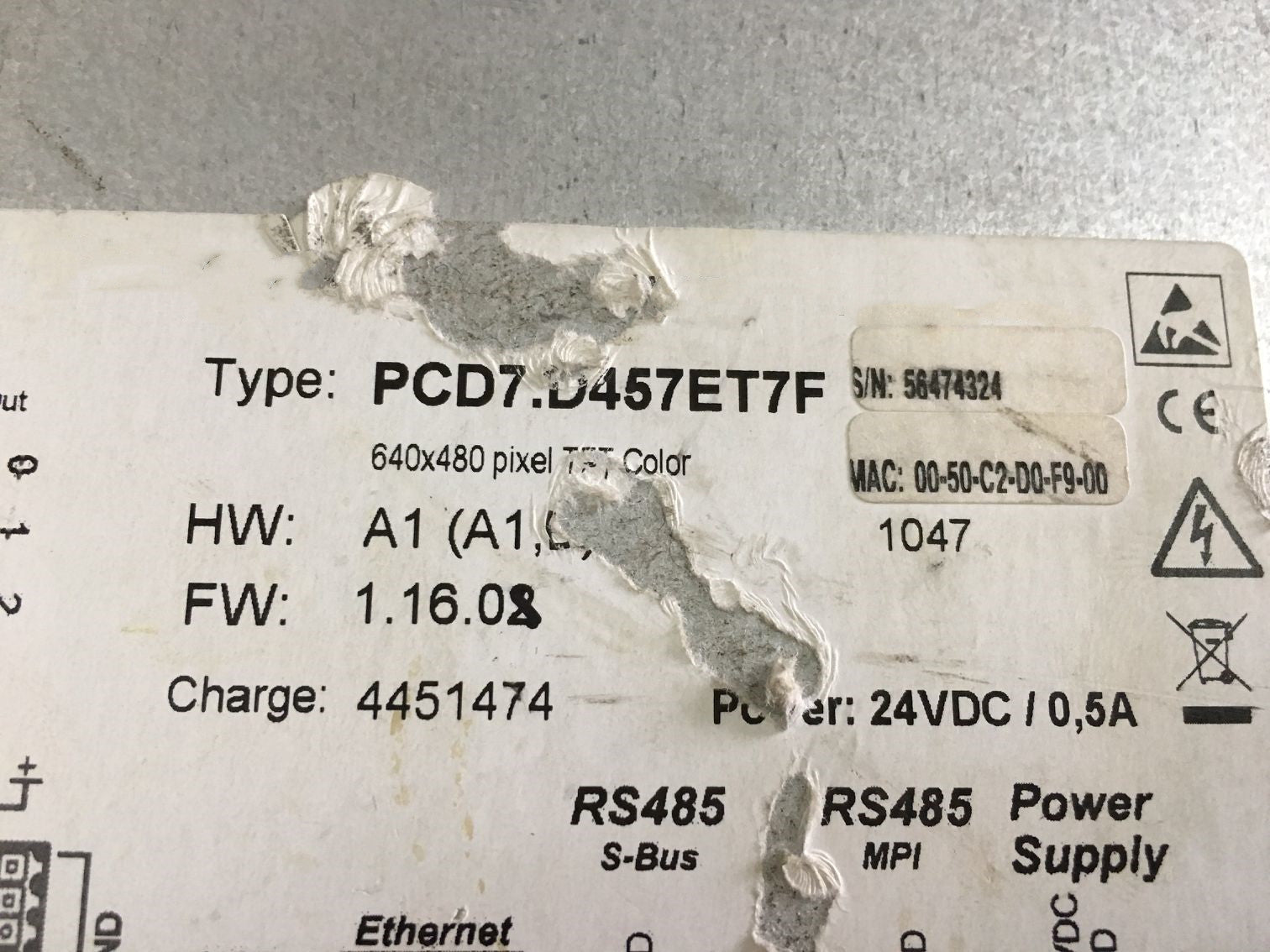 1pc for USED PCD7.D457ET7F #OYF005