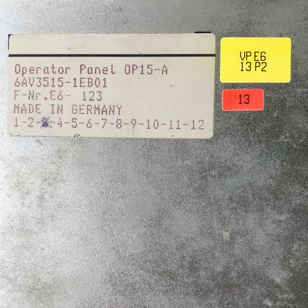 1pc for USED 6AV3515-1EB01 #OYF005