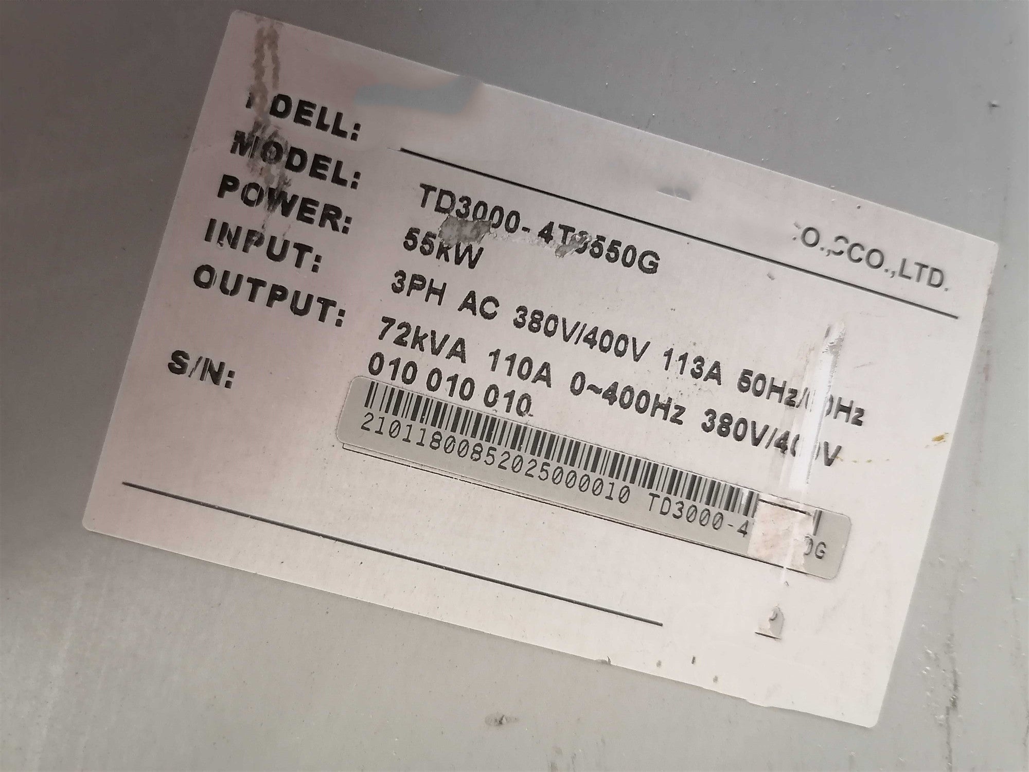 1PCS USED TD3000-4T0550G #OYF009