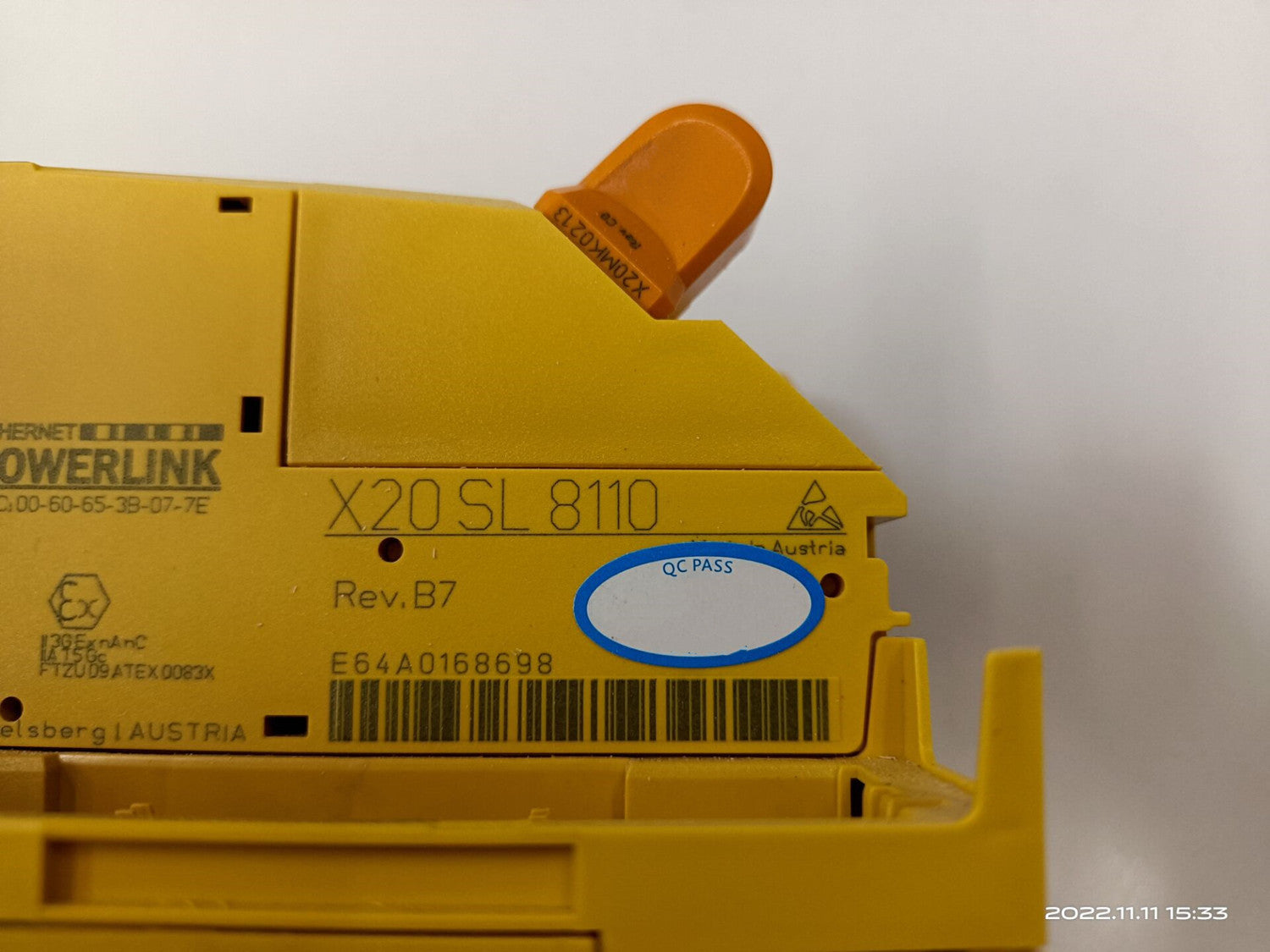 1 PC used working good condition B&R Module X20SL8110 Made in AUSTRIA #QYM001 J1688