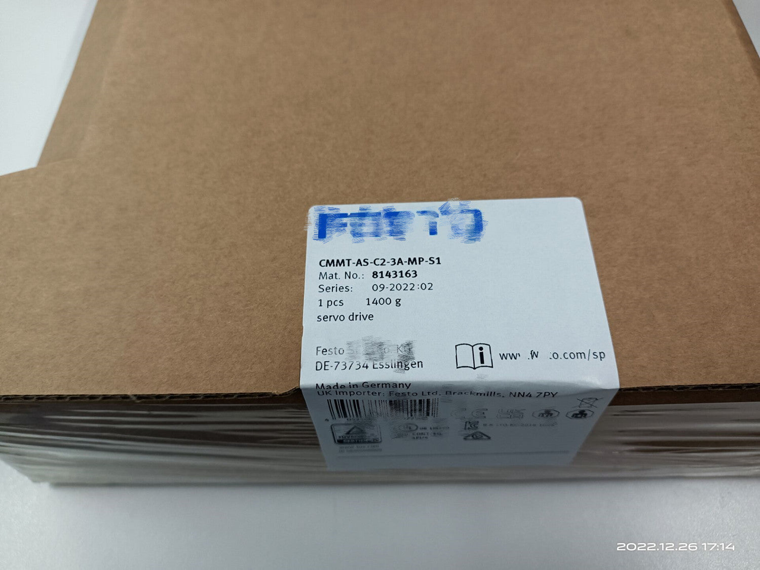 1PCS NEW festo CMMT-AS-C2-3A-MP-S1 Servo drive #PJ008