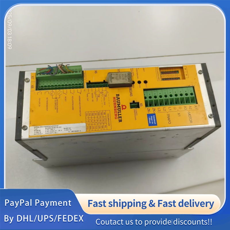 1PC USED BUM25-30/60-30-001 Baumuller Embedded AC Inverter Tested working #lyd001&j1688