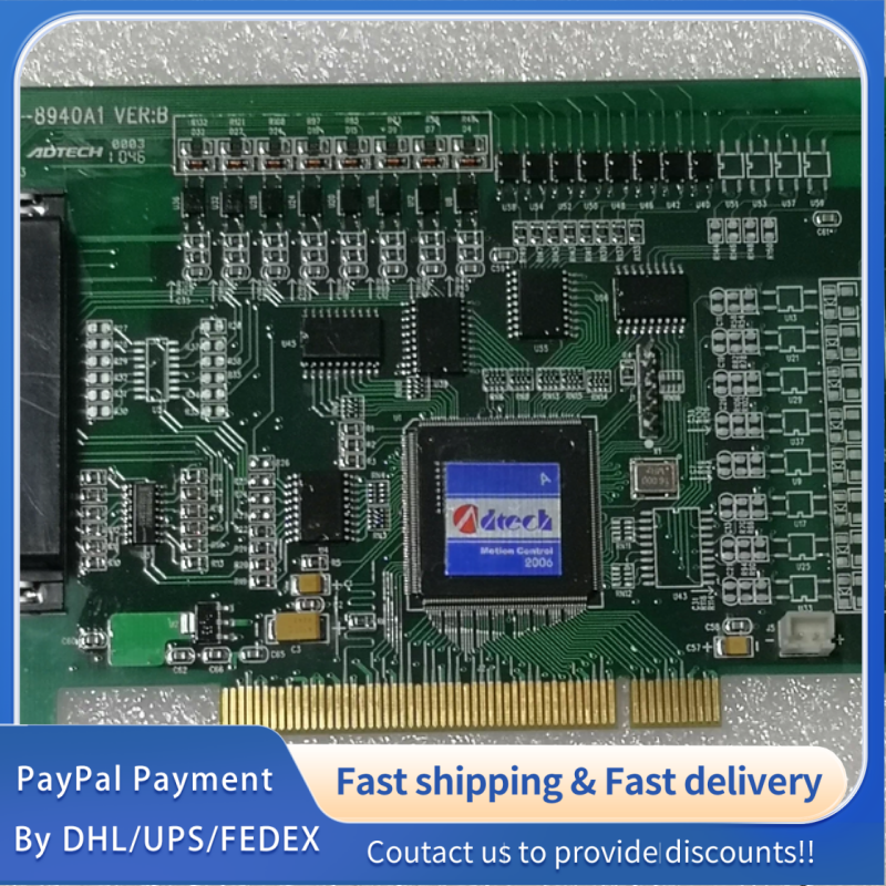 1PC  used ADT-8940A1 VER:B ADTECH 4-axis PCI motion control card