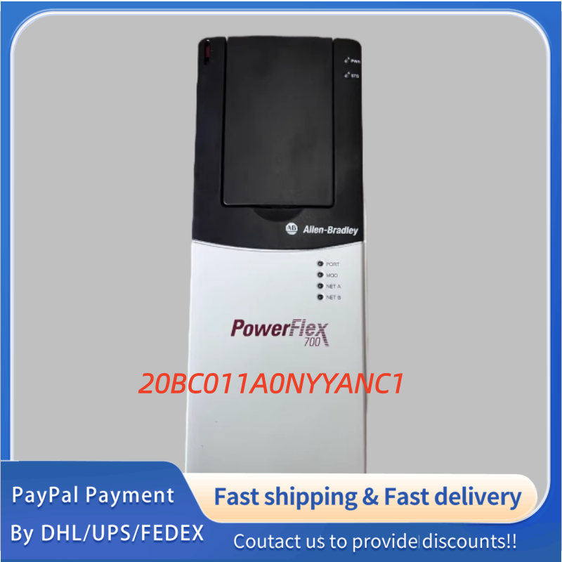 1PC used 100% tested   20BC011A0NYYANC1  Allen‑Bradley (Rockwell Automation) PowerFlex 700 AC Drive Adjustable Frequency AC Drive #QYM001 J1688