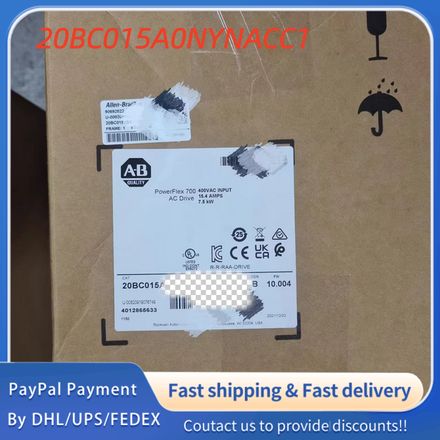 1PC NEW 20BC015A0NYNACC1 Allen‑Bradley (Rockwell Automation) PowerFlex 700 AC Drive Adjustable Frequency AC Drive #QYM001 J1688
