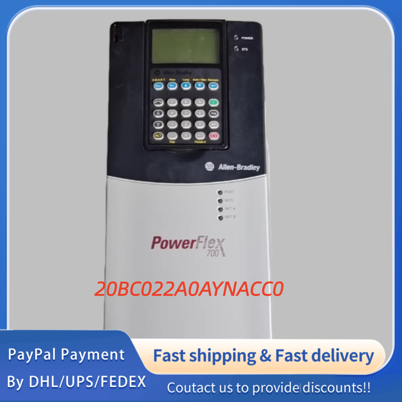 1PC used 100% tested  20BC022A0AYNACC0 Allen‑Bradley (Rockwell Automation) Adjustable Frequency PowerFlex 700 AC  Drive  #QYM001 J1688
