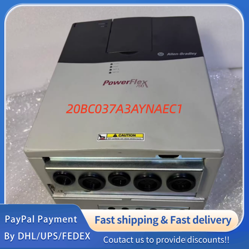 1PC used 100% tested  20BC037A3AYNAEC1 Allen‑Bradley (Rockwell Automation) PowerFlex 700 AC Drive Adjustable Frequency AC Drive #QYM001 J1688