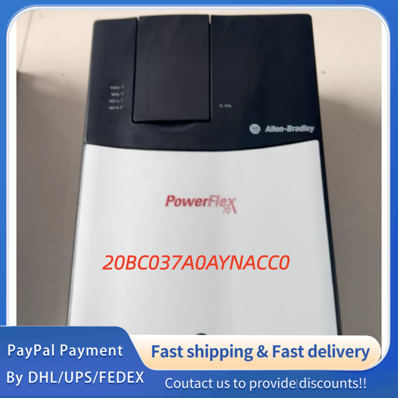 1PC used 100% tested   20BC037A0AYNACC0  Allen‑Bradley (Rockwell Automation) PowerFlex 700 AC Drive Adjustable Frequency AC Drive #QYM001 J1688