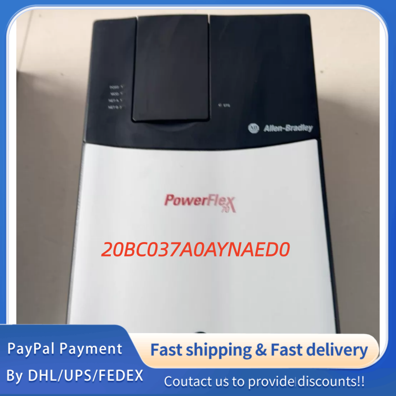 1PC used 100% tested   20BC037A0AYNAED0  Allen‑Bradley (Rockwell Automation) PowerFlex 700 AC Drive Adjustable Frequency AC Drive #QYM001 J1688