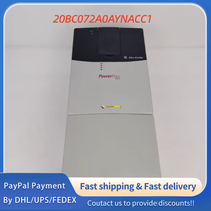 1PC used 100% tested 20BC072A0AYNACC1  Allen‑Bradley (Rockwell Automation) PowerFlex 700 AC Drive Adjustable Frequency AC Drive #QYM001 J1688