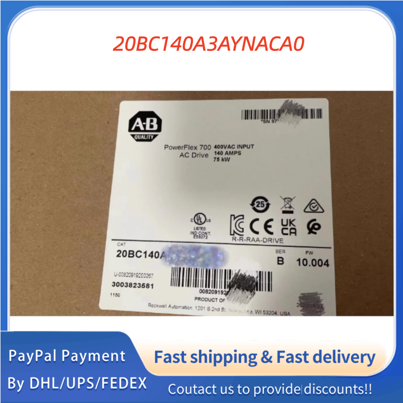 1PC NEW  20BC140A3AYNACA0 Allen‑Bradley (Rockwell Automation) PowerFlex 700 AC Drive Adjustable Frequency AC Drive #QYM001 J1688
