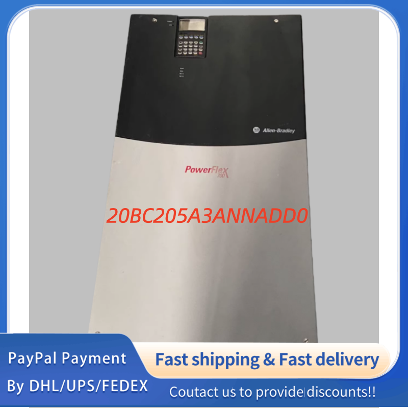 1PC used 100% tested   20BC205A3ANNADD0  Allen‑Bradley (Rockwell Automation) PowerFlex 700 AC Drive Adjustable Frequency AC Drive #QYM001 J1688