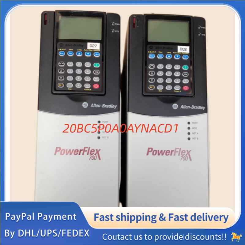 1PC used 100% tested  20BC5P0A0AYNACD1  Allen‑Bradley (Rockwell Automation) Adjustable Frequency PowerFlex 700 AC  Drive  #QYM001 J1688