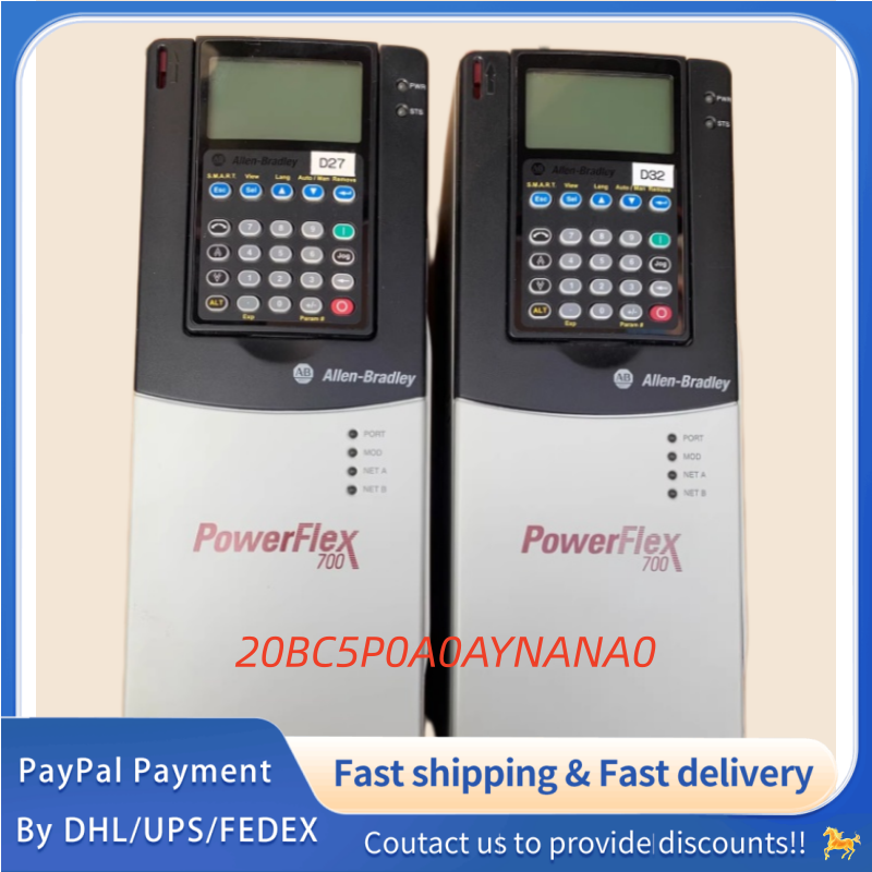 1PC used 100% tested  20BC5P0A0AYNANA0 Allen‑Bradley (Rockwell Automation) Adjustable Frequency PowerFlex 700 AC  Drive  #QYM001 J1688