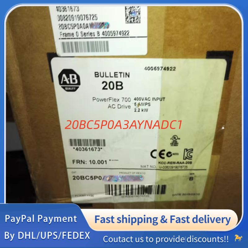1PC NEW 20BC5P0A3AYNADC1 Allen‑Bradley (Rockwell Automation) Adjustable Frequency PowerFlex 700 AC  Drive  #QYM001 J1688