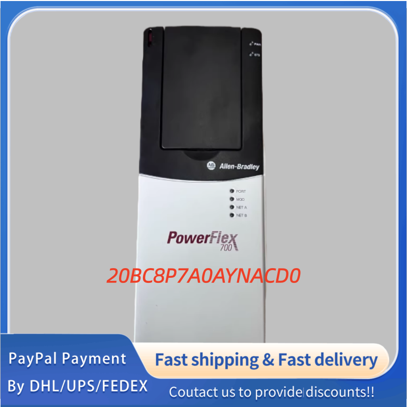 1PC used 100% tested 20BC8P7A0AYNACD0 Allen‑Bradley PowerFlex 700 AC Drive,4 kW (5.5 HP) Normal Duty; 3 kW (4 HP) Heavy Duty  #QYM001 J1688