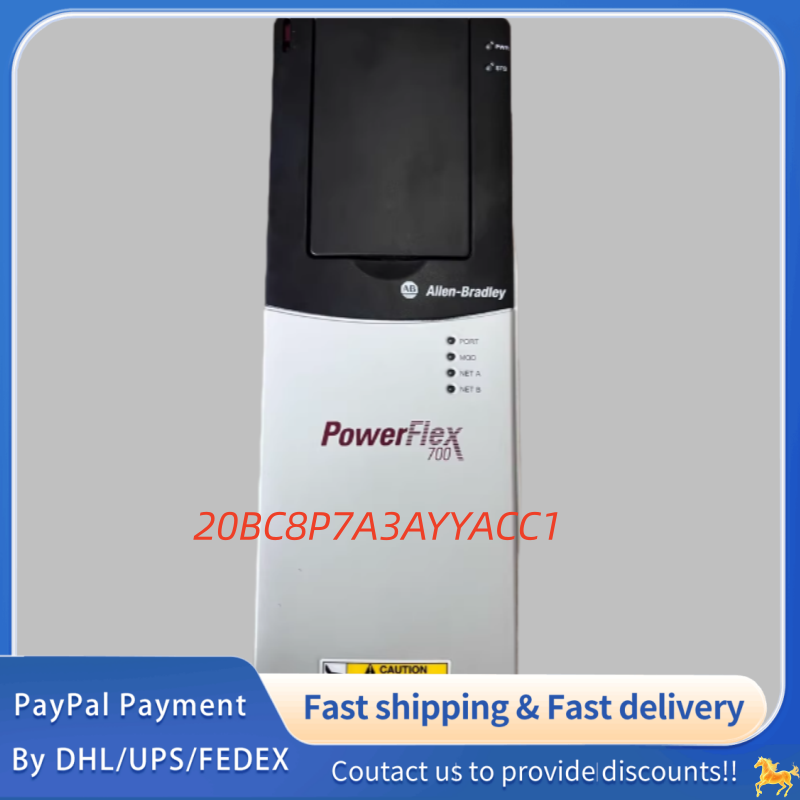 1PC used 100% tested  20BC8P7A3AYYACC1  Allen‑Bradley (Rockwell Automation) Adjustable Frequency PowerFlex 700 AC  Drive  #QYM001 J1688