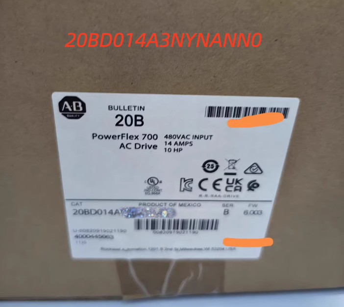 1PC NEW 20BD014A3NYNANN0 Allen‑Bradley (Rockwell Automation) PowerFlex 700 AC  Drive  #QYM001 J1688
