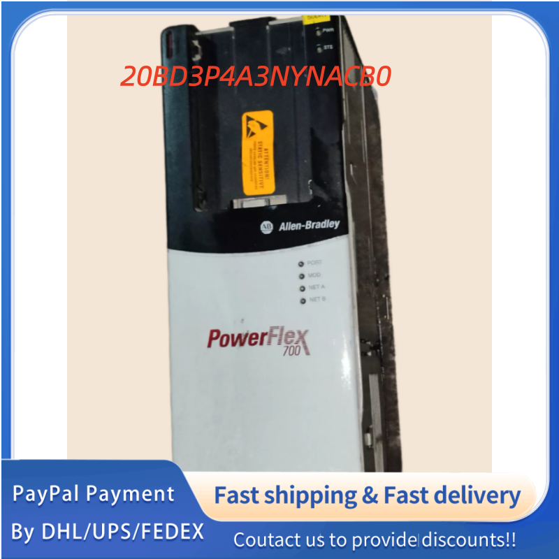 1PC used 100% tested  20BD3P4A3NYNACB0  Allen‑Bradley (Rockwell Automation) PowerFlex 700 AC  Drive  #QYM001 J1688