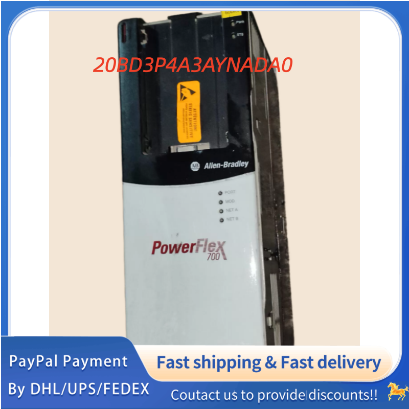1PC used 100% tested  20BD3P4A3AYNADA0 Allen‑Bradley (Rockwell Automation) PowerFlex 700 AC  Drive  #QYM001 J1688