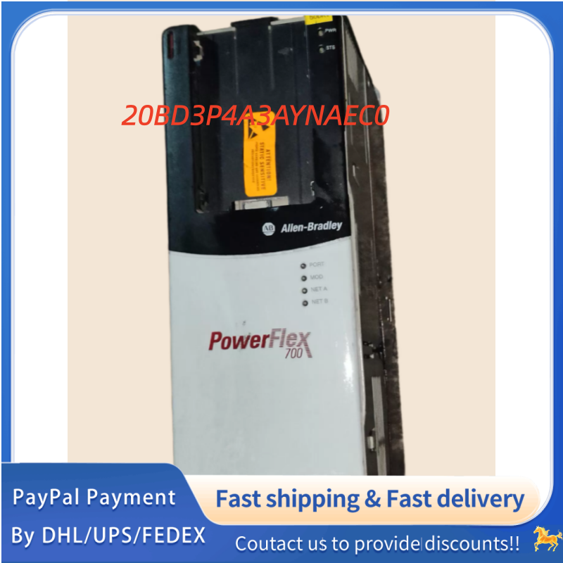1PC used 100% tested  20BD3P4A3AYNAEC0 Allen‑Bradley (Rockwell Automation) PowerFlex 700 AC  Drive  #QYM001 J1688