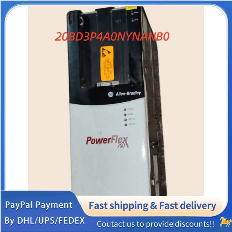 1PC used 100% tested  20BD3P4A0NYNANB0  Allen‑Bradley (Rockwell Automation) PowerFlex 700 AC  Drive  #QYM001 J1688