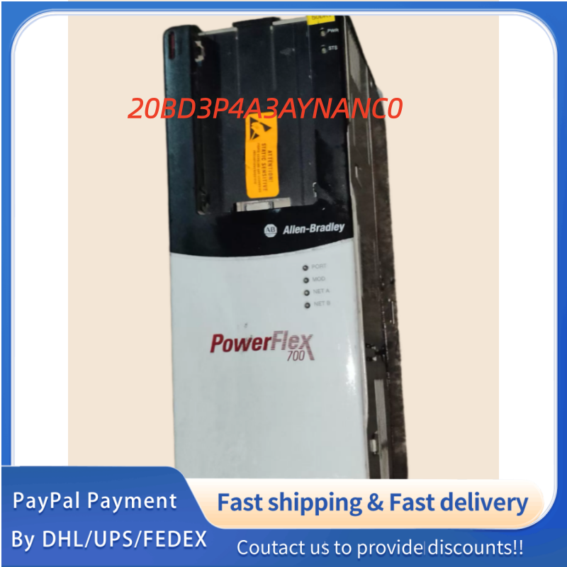 1PC used 100% tested  20BD3P4A3AYNANC0 Allen‑Bradley (Rockwell Automation) PowerFlex 700 AC  Drive  #QYM001 J1688