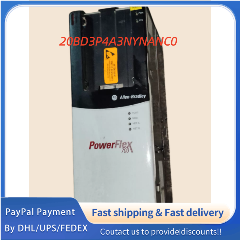 1PC used 100% tested  20BD3P4A3NYNANC0 Allen‑Bradley (Rockwell Automation) PowerFlex 700 AC  Drive  #QYM001 J1688