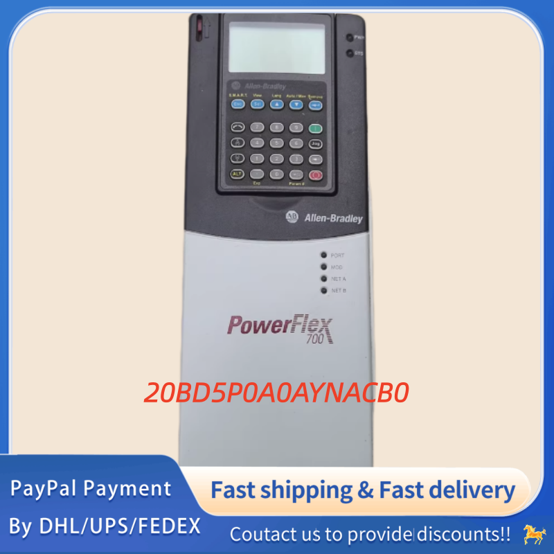 1PC used 100% tested  20BD5P0A0AYNACB0 Allen‑Bradley (Rockwell Automation) PowerFlex 700 AC  Drive  #QYM001 J1688