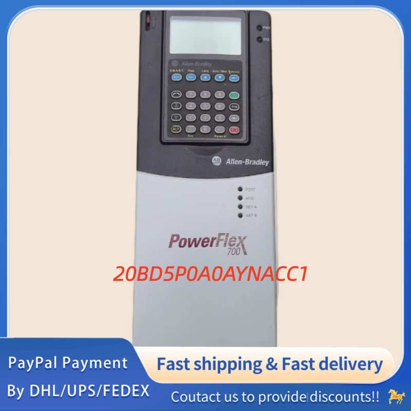 1PC used 100% tested 20BD5P0A0AYNACC1  Allen‑Bradley (Rockwell Automation) PowerFlex 700 AC  Drive  #QYM001 J1688