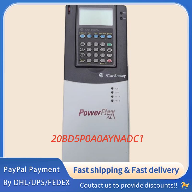 1PC used 100% tested  20BD5P0A0AYNADC1  Allen‑Bradley (Rockwell Automation) PowerFlex 700 AC  Drive  #QYM001 J1688