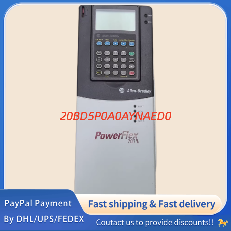 1PC used 100% tested  20BD5P0A0AYNAED0 Allen‑Bradley (Rockwell Automation) PowerFlex 700 AC  Drive  #QYM001 J1688