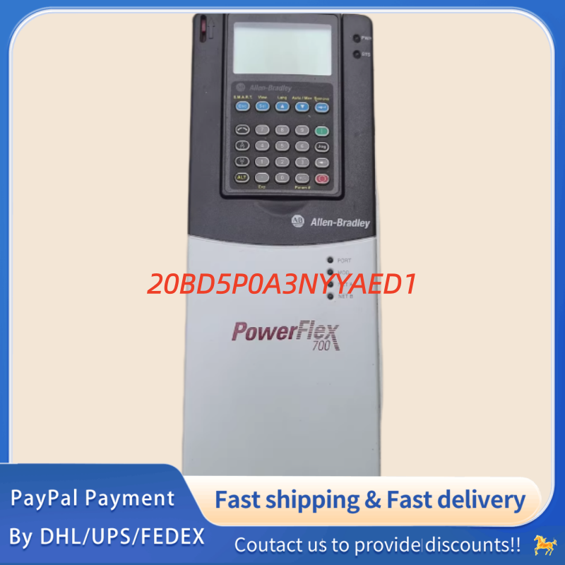 1PC used 100% tested  20BD5P0A3NYYAED1 Allen‑Bradley (Rockwell Automation) PowerFlex 700 AC  Drive  #QYM001 J1688