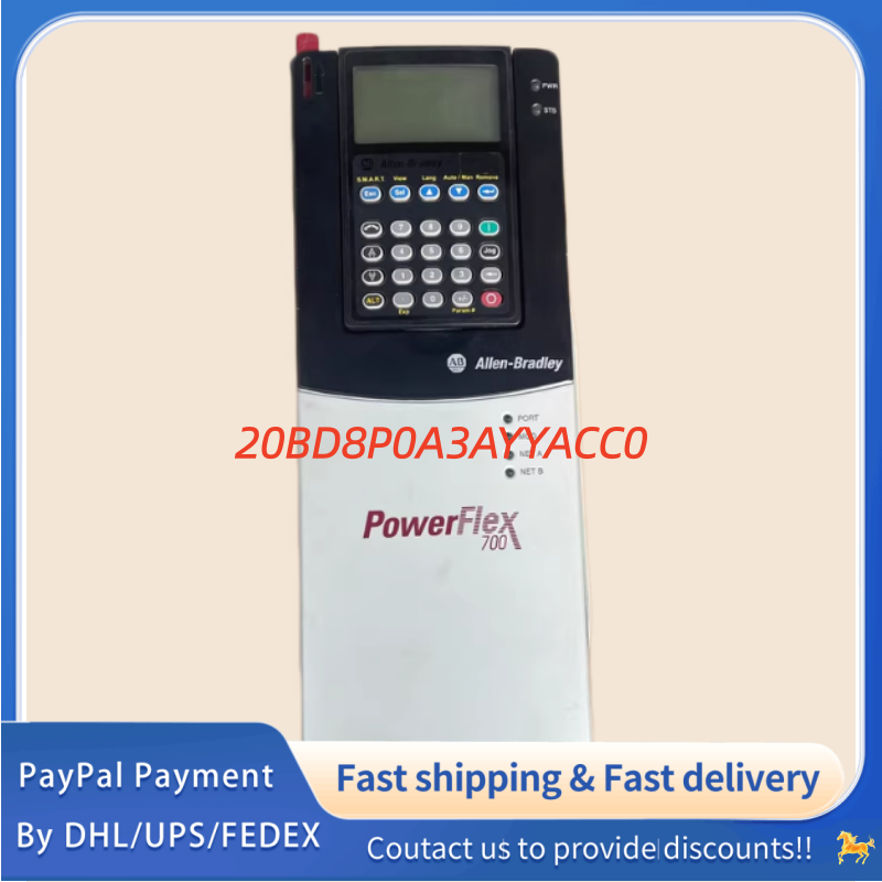 1PC used 100% tested 20BD8P0A3AYYACC0 Allen‑Bradley (Rockwell Automation) PowerFlex 700 AC  Drive  #QYM001 J1688