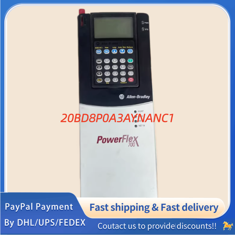 1PC used 100% tested 20BD8P0A3AYNANC1 Allen‑Bradley (Rockwell Automation) PowerFlex 700 AC  Drive  #QYM001 J1688